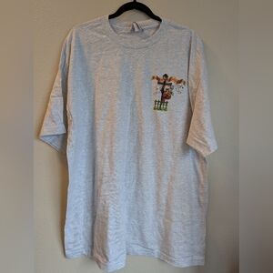 NWOT Margaritaville Mardi Gras Gray Crew Neck Short Sleeve Tee Size L